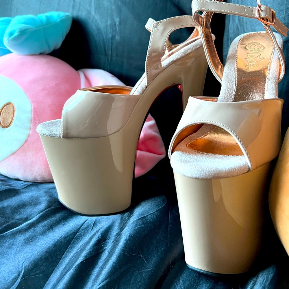 Tan Pleaser Heels
